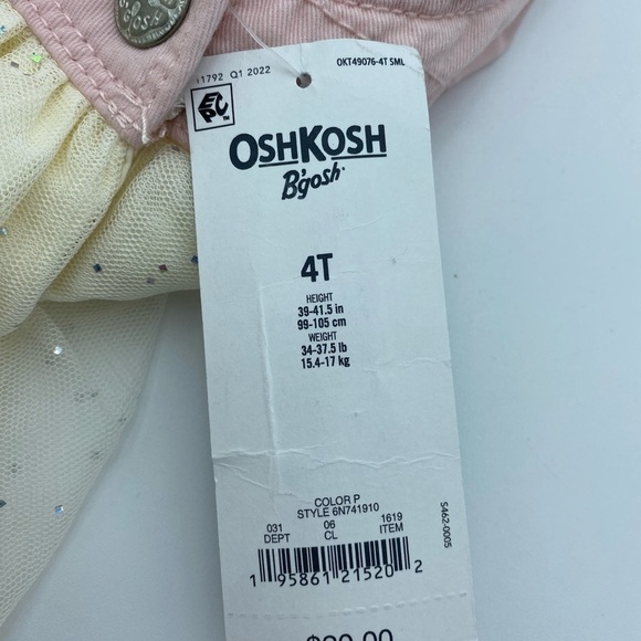 OshKosh Pink Sparkling Unicorn Princess Jumper - Picture 6 of 8